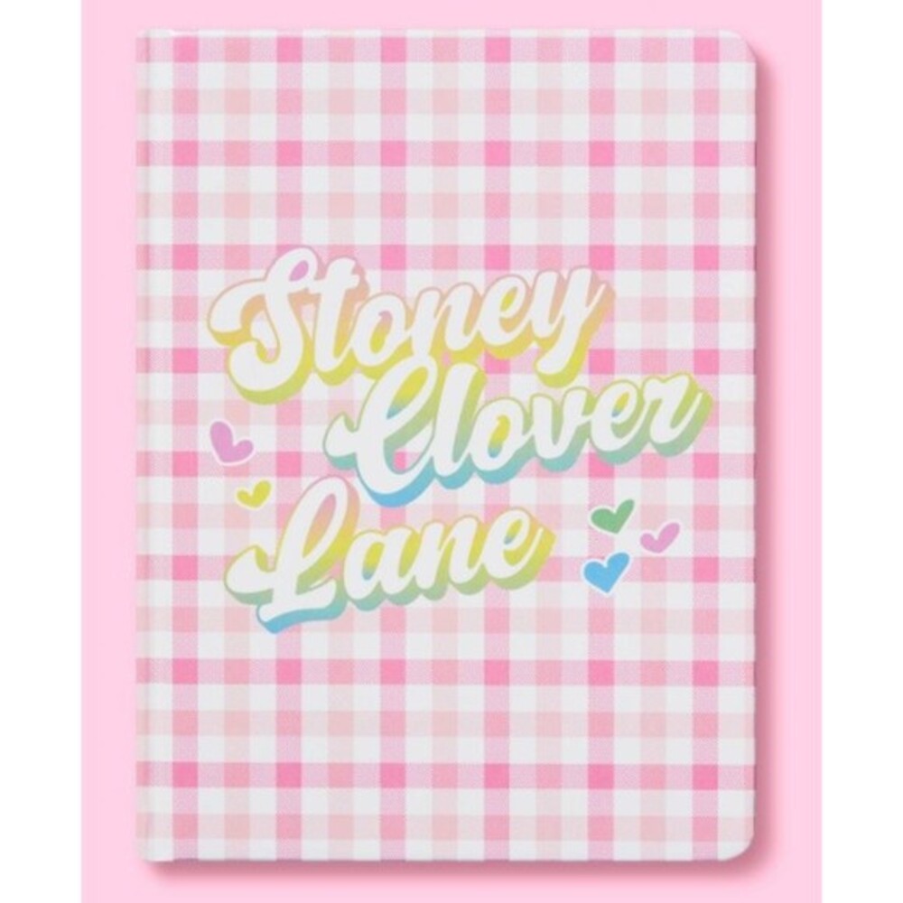 Stoney Clover Lane Pink Gingham Journal Notebook - NEW